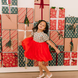 Aura Tulle Dress in Lattice Tree