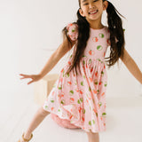Olivia Dress in Apple A Day