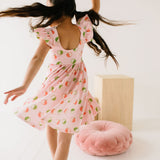 Olivia Dress in Apple A Day