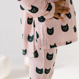 Lounge Wear Set in Black Cat