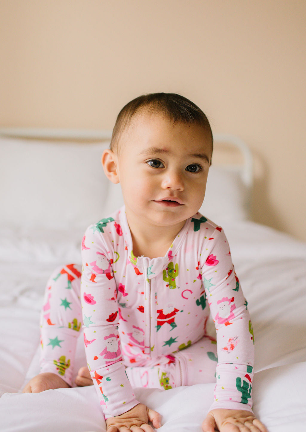 Zippy Bamboo Baby PJ in Santa Cowboy