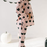 Lounge Wear Set in Black Cat