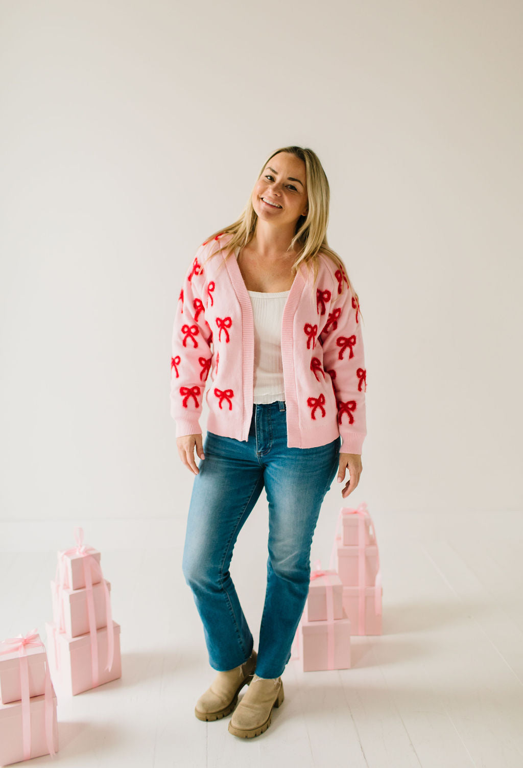 Bow Knit Cardigan | Womens