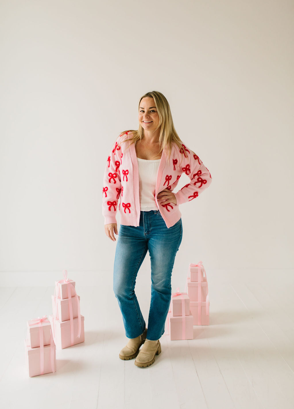 Bow Knit Cardigan | Womens