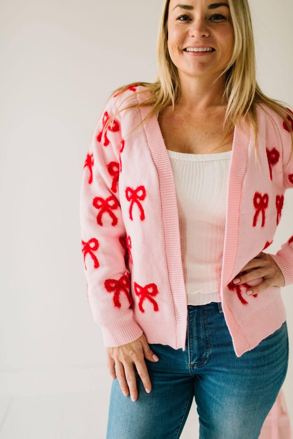 Bow Knit Cardigan | Womens