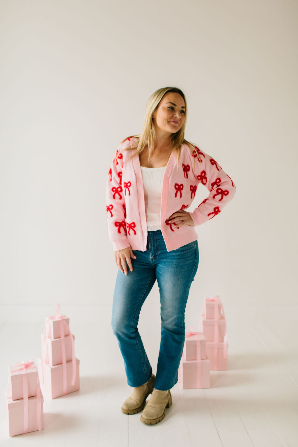 Bow Knit Cardigan | Womens