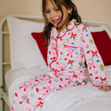 2 piece Button Up Pj Set In Cowboy Santa