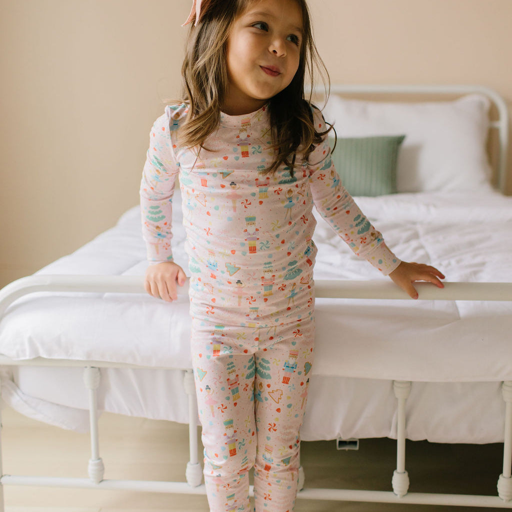 2 piece Bamboo Pajama in Sugar Plum, Kids' Bamboo PJs by Ollie Jay