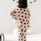 Lounge Wear Set in Black Cat