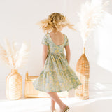 Classic Ruffle Dress in Sunlit Sage