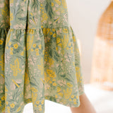 Classic Ruffle Dress in Sunlit Sage