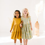 Classic Ruffle Dress in Sunlit Sage