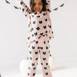 Lounge Wear Set in Black Cat