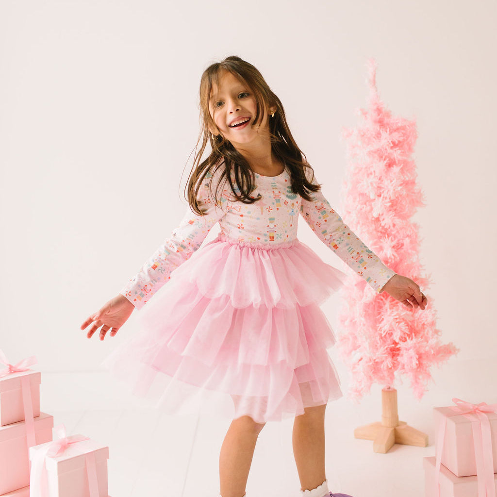 Peyton Tutu Dress in Sugar Plum, Girls' Tutu Dress by Ollie Jay