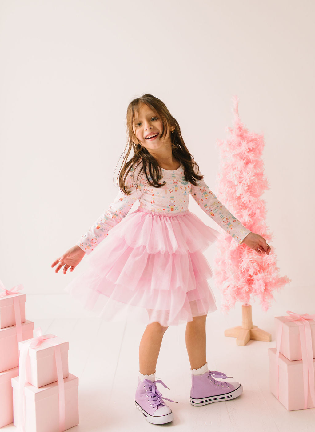 Peyton Tutu Dress in Sugar Plum