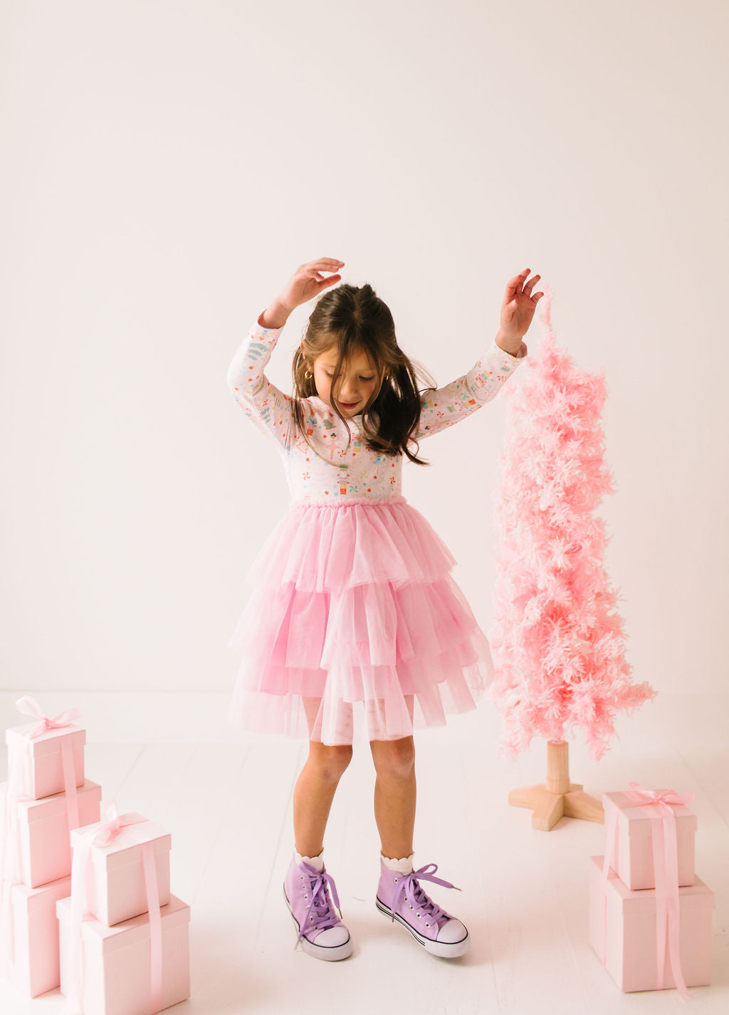Peyton Tutu Dress in Sugar Plum