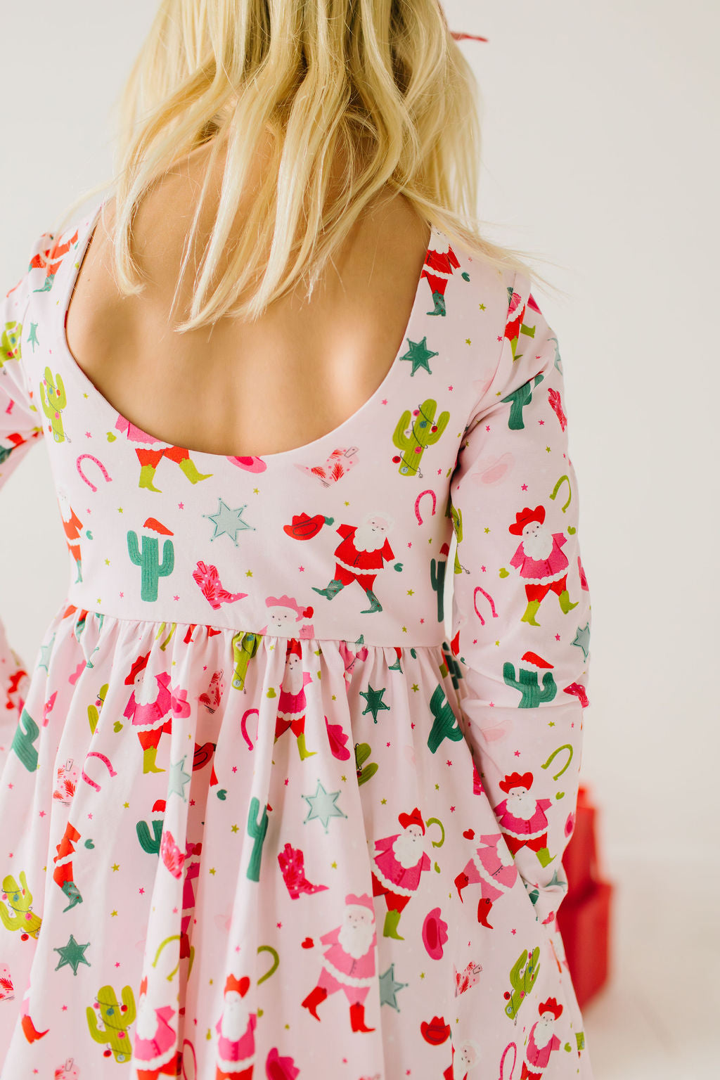 Gwendolyn Dress in Cowboy Santa