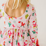 Gwendolyn Dress in Cowboy Santa