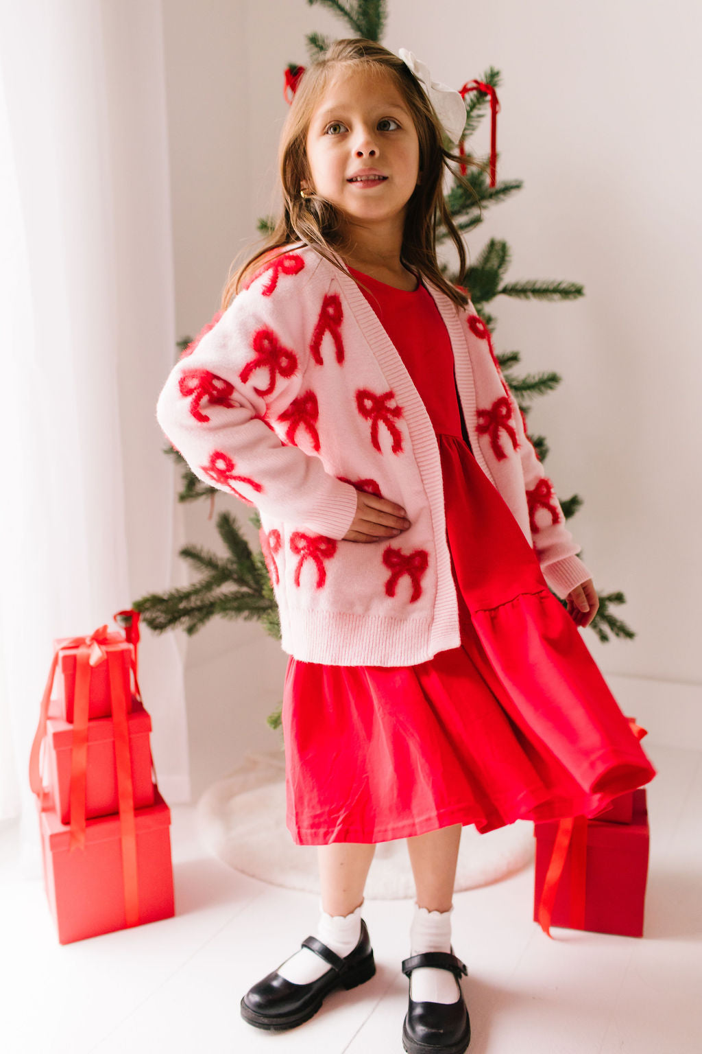 Bow Knit Cardigan | KIDS