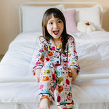 2 piece Button Up PJ Set In Boo Crew