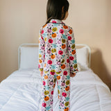 2 piece Button Up PJ Set In Boo Crew