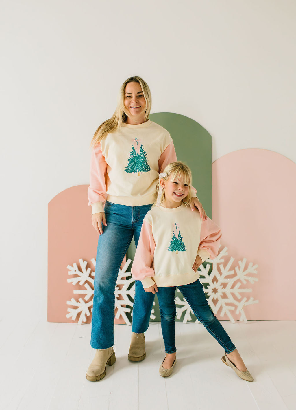 Trim The Tree Raglan Sweatshirt | Women's