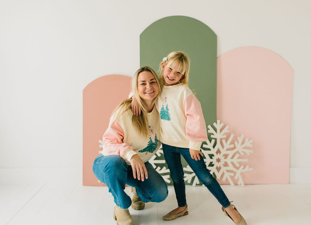 Trim The Tree Raglan Sweatshirt |  KIDS