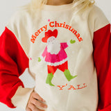Cowboy Santa Raglan Sweatshirt