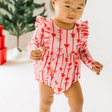 Leah Romper in Dainty Bows