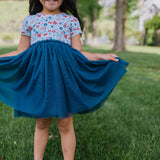 Tutu Dress in Blue Celebration