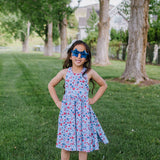 Sofia Dress in Blue Celebration