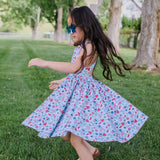 Sofia Dress in Blue Celebration