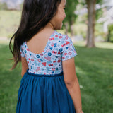 Tutu Dress in Blue Celebration