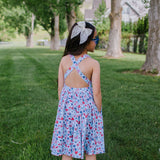 Sofia Dress in Blue Celebration