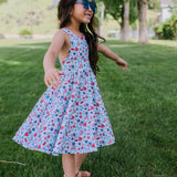 Sofia Dress in Blue Celebration