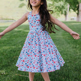 Sofia Dress in Blue Celebration
