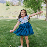 Tutu Dress in Blue Celebration