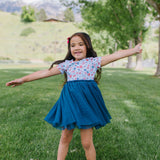 Tutu Dress in Blue Celebration