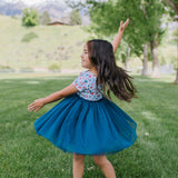 Tutu Dress in Blue Celebration