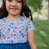 Tutu Dress in Blue Celebration