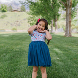 Tutu Dress in Blue Celebration