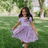 Classic Twirl Dress in Pink Celebration