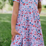 Classic Twirl Dress in Pink Celebration