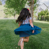 Tutu Dress in Blue Celebration