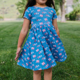 Day Dress in Blue USA