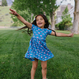 Day Dress in Blue USA