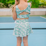 Ashlyn Athletic Set in Wildflower Grid