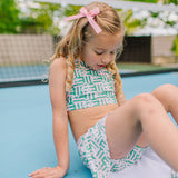 Ashlyn Athletic Set in Wildflower Grid