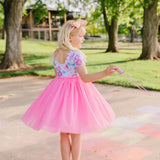 Tutu Dress in Serenity Floral