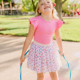 Tulle Skirt in Rainbow Butterfly